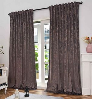 Gardinenbox Vorhang »MILANO STAR« (2 St), Multifunktionsband, verdunkelnd, Samt, Samt Damast Foliendruck Multiband Aufhängung 2023300-2