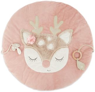 Krabbeldecke Bieco Baby Krabbeldecke Ø 70 cm Reh Motiv Activity Decke, BIECO