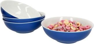 4er Set Doppio Schalen Ø18 cm Indigo-Blau Snack-Schüssel Dessert-Bowl Ritzenhoff