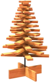 vidaXL Weihnachtsbaum Holz zum Schmücken 80 cm Massivholz Kiefer 858203