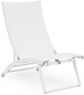 Loungesessel Taylor aus Aluminium, Weiß