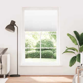 vidaXL Plissee Weiß 120x200 cm Stoffbreite 119,4 cm Polyester 4015521
