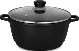 Aluguss Topf DELTA 24 cm mit Glasdeckel, 3,5 L / Kochtopf / Karl Krüger