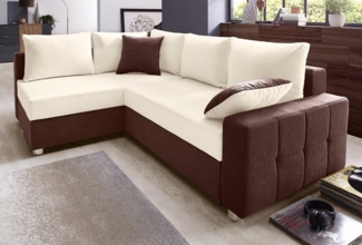 COLLECTION AB Ecksofa Parma L-Form, mit Bettfunktion und Federkern