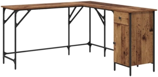 vidaXL Schreibtisch Altholz 141 x 141 x 75 cm Holzwerkstoff 882875