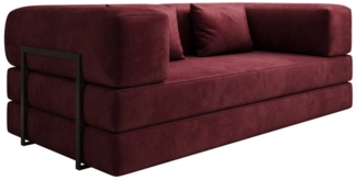 Luxusbetten24 Sofa Designer Sofa Lazy 3 Sitzer in Samt, mit Liegefunktion und Samtbezug