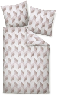 Janine Mako-Satin Bettwäsche 200 x 220 cm + 2 x 80 x 80 3 teilig moments 98111-05-622 mauve