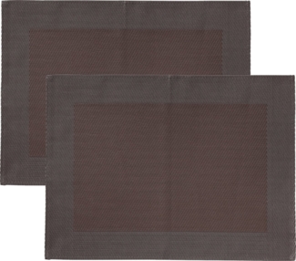 Erwin Müller Platzset Tischset "Lissabon" 2er-Pack, abwaschbar Uni