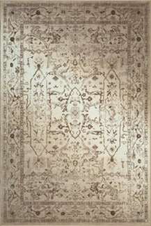 TaraCarpet Teppich Kurzflorteppich TaraCarpet Rainbow Oriental moderner Orientteppich, rechteckig, Höhe: 14 mm, Orientalisches Design in beige auch für das Jugendzimmer