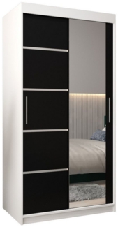 ABIKS MÖBEL Schwebetürenschrank Verona 2 Schlafzimmerschrank, mit Spiegel, Kleiderstange und Regalen
