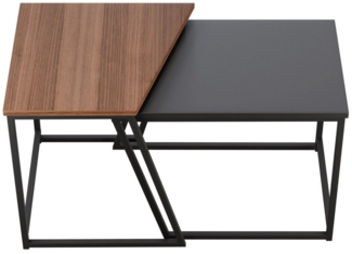 MULISOFT Satztisch Couchtisch Beistelltisch Kaffeetisch 2er Set