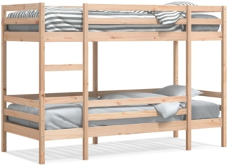vidaXL Etagenbett ohne Matratze 90x200 cm Massivholz Kiefer 3284218