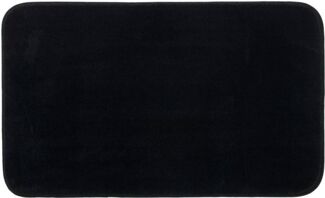 Gözze - Premium Rutschfester Badteppich, RIO, 100% Microfaser, 60x100 cm - Schwarz