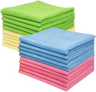 ZOLLNER Geschirrtuch, (Spar-Set, 20-tlg), 40 x 40 cm, 80% Polyester, 20% Polyamid, vom Hotelwäschespezialisten