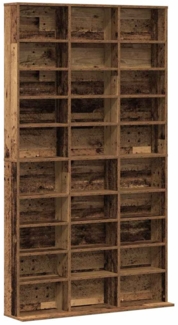 vidaXL CD-Schrank mit Regal Altholz 101 x 23 x 177,5 cm Holzwerkstoff 3329340