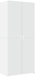 vidaXL Highboard Weiß 80x42,5x185 cm Holzwerkstoff 3281434