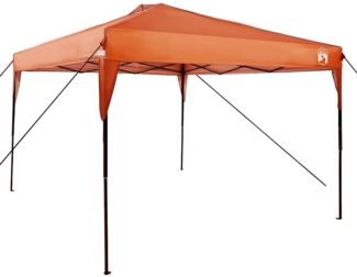 vidaXL Pop-up Pavillon Zelt Orange 300 x 300 cm Stoff 42007388