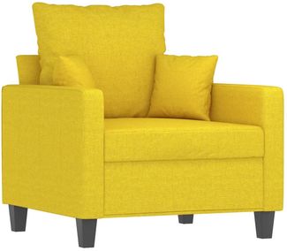 vidaXL Sessel Hellgelb 60 cm Stoff 359256