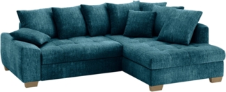 Mr. Couch Ecksofa Nikita II, L-Form, Wahlweise mit Bettfunktion, Bettkasten & RGB-LED-Beleuchtung