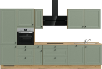 nobilia® Küchenzeile "Cascada II", vormontiert, Breite 360 cm, Ausrichtung wählbar, wahlw. mit E-Geräten