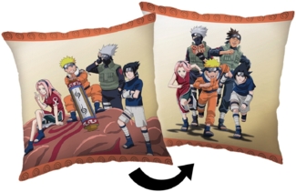 Naruto Kopfkissen (1 Stück) Premium Dekokissen mit beidseitigem Digitaldruck