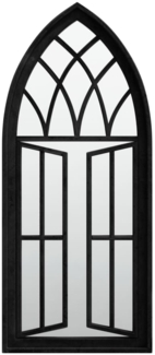 vidaXL Gartenspiegel Schwarz 70x30 cm Eisen 318364