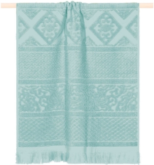 PAD Strandtuch Harlem, Frottee (1-St), Made in Europe, Uni Farben, mit Ornamenten, mit Fransen