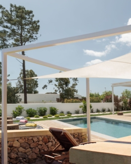 Sonnensegel LUKKA 300 cm 300 cm Cremeweiß