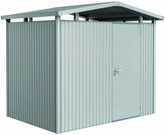 Biohort Gerätehaus Panorama, P2: 273 x 198 x 227 (b x t xh) cm, silber-metallic