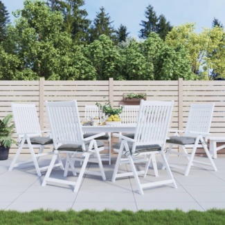 vidaXL Stuhlkissen 6 Stk. Grau 40x40x7 cm Oxford-Gewebe