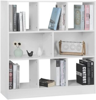 Woltu Bücherregal, Set 1-tlg, Standregal Lageregal mit 8 Fächern Aktenregal