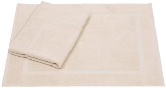 Betz Badematte 2er Set Badvorleger Premium Badematte Badteppich Größe 50x70 cm, beidseitig nutzbar, Baumwolle, Qualität 650g/m²