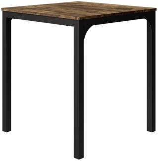Vicco Esstisch Schwarz/Eiche rustikal 70 x 70 cm, Fyrk
