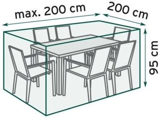 TrendLine Schutzhülle Exclusive Sitzgruppen 200x200x95 cm Abdeckung Gartenmöbel