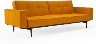 Splitback mit Armlehnen - Schlafsofa - Elegance Burned Curry