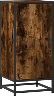 vidaXL Sideboard Räuchereiche 35,5x35x76 cm Holzwerkstoff und Metall 848941