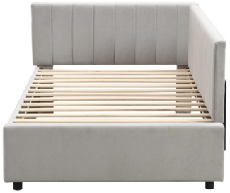 Odikalo Polsterbett Schlafsofa 90*200 Multifunktionsbett mit/ohne 2 Stauraumschubladen