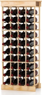 KOMFOTTEU Weinregal Flaschenregal, für 40 Flaschen, 47 x 28 x 113 cm