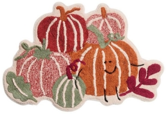 Next Badematte Badematte aus 100 % Baumwolle, herbstlicher Kürbis, Höhe 80 mm, Baumwolle