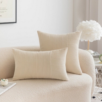 BYSURE Kissenbezug, (2 Stück), Einfarbiger Lendenkissenbezug