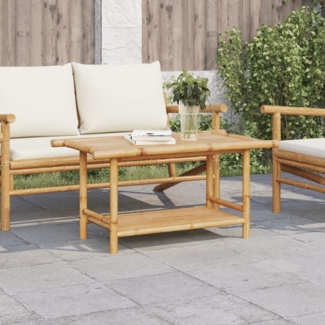 vidaXL Couchtisch 90x50x45 cm Bambus 366473