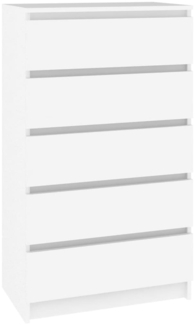 vidaXL Schubladenschrank Weiß 60x36x103 cm Holzwerkstoff 823016