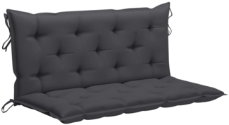 vidaXL Hollywoodschaukel mit Anthrazit Auflage 170 cm Massivholz Teak 3062877