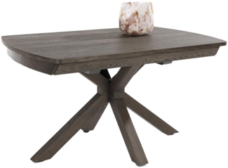 Ausziehtisch Nyon, Braun, 100 x 77 x 140 cm