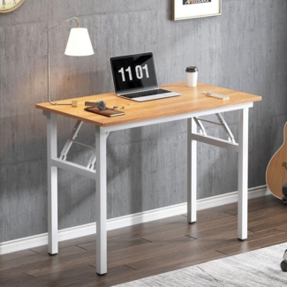 LuxusKollektion Klapptisch Kleiner Klapptisch 80x40 cm PC-Schreibtisch Bürotisch Eckschreibtisch