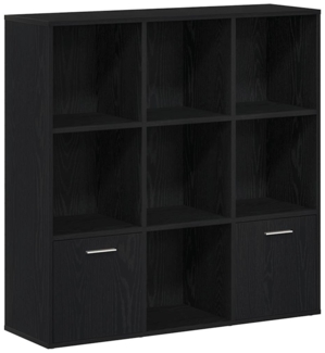 vidaXL Bücherschrank Schwarz Eichen-Optik 98x29x97,5 cm Holzwerkstoff 862471