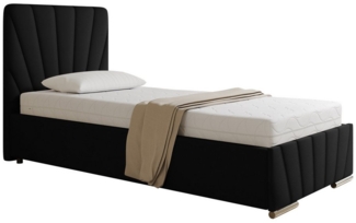 PANDA MÖBEL GmbH Polsterbett RAY mit Stauraum aus Kiefernholz 120 x 100 x 90 cm