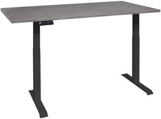 Schreibtisch höhenverstellbar elektrisch Editha 200x100 schwarz/graphit 14229-200100