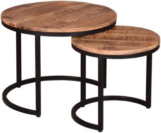 Couchtisch Fermo - 2er Set - Mangoholz natur