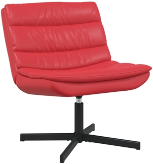 vidaXL Drehstuhl Rot Kunstleder Mittel Drehstuhl Roter Drehstuhl 42007343
